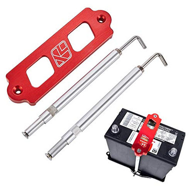 Kyostar Aluminum Battery Tie Down Kit with J Hook For Honda Civic Acura