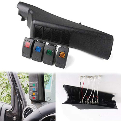 Switch for Jeep Wrangler A-PillarRocker switches ABS Plastic Panel Kit ...