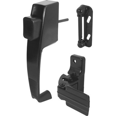 Prime-Line K 5071 Push Button Latch with Tie Down, Black ...