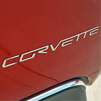 Corvette Rear Letters - Mirror Finish Stainless Steel Set C6Z06ZR1Grand ...