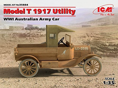 ICM 135 Scale Model T 1917 Utility - WWI Australian Army Car Model ...