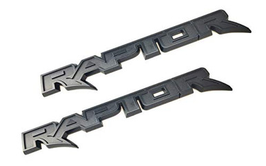 2Pack RAPTOR Tail Gate Rear Logo Emblems Nameplate Raptor 3D Fits for F ...