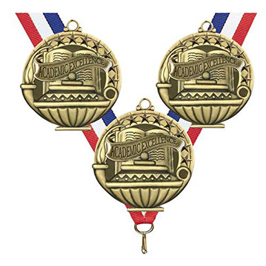 Gold Academic Excellence Medals 1st Place Winner Student School Award ...
