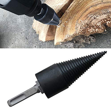 YUESUO Firewood Log Splitter Drill Bit Wood Screw Cone Firewood Log ...