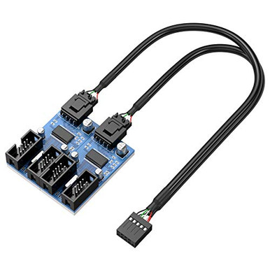 Motherboard USB2_0 9pin USB Header splitter Male 1 to 4 Female ...