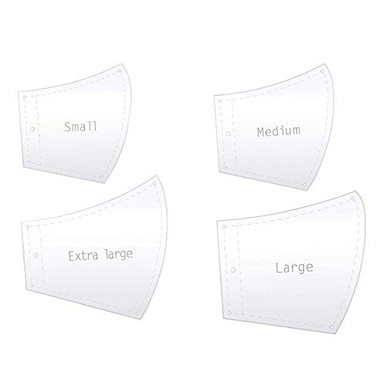 Yiphates 4 Pcs Sewing Template Plastic Sewing Pattern Template Non-Slip