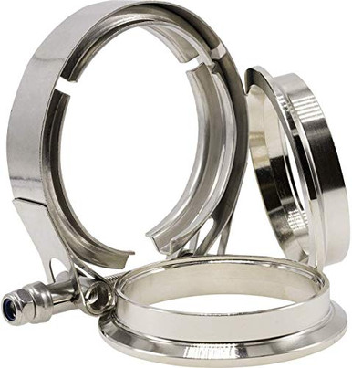 3 Inch V Band Clamp CNC Stainless Steel Flanges 3in SS Vband V-Band ...