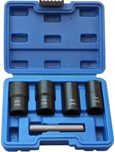 Ritzybiz 5Pcs Twist Socket Set Locking Wheel Metric Lug Nut Bolt Stud ...