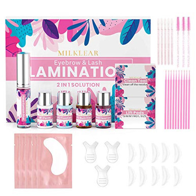 MILKLEAR Professional Brow Lamination and Lash Lift Kit 2 in 1 Set DIY ...