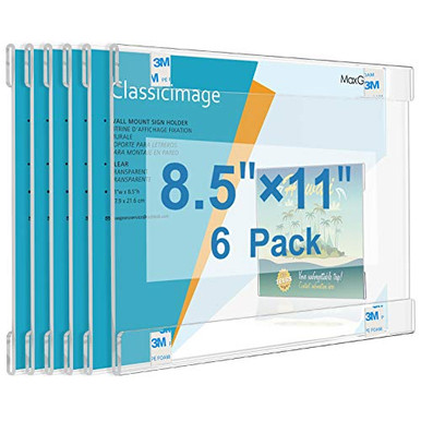 MaxGear Acrylic Sign Holder 8_5 x 11 Sign Holders Plastic Frames Clear ...