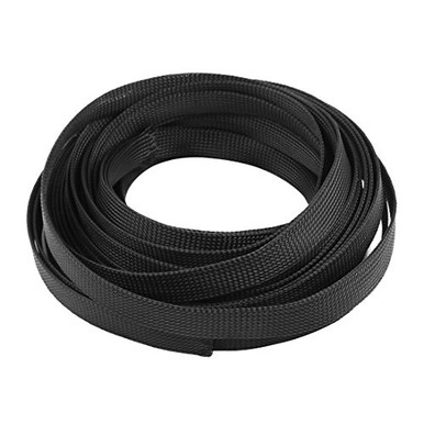 uxcell Nylon Mesh Rigging Conduit Flex Braided Expandable Sleeving 13M ...