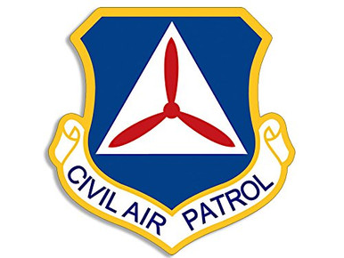 American Vinyl Blue and Yellow Civil Air Patrol Shield Shaped Sticker ...