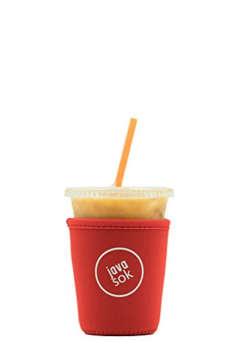 Java Sok Reusable Iced Coffee Cup Insulator Sleeve for Cold Beverages ...