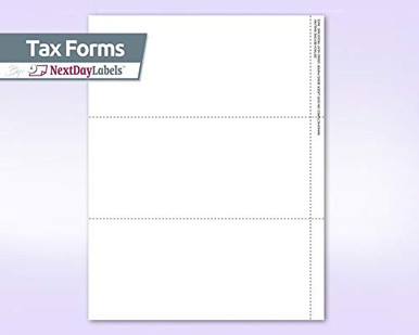 2020 3 UP Laser W-2 Forms Employee Copy Horizontal Format 100 Blank on ...