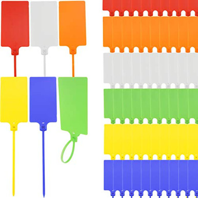 LeonBach 60 Pcs 2_3 x 10 Waterproof Large Shipping Tags Seal Tags Zip ...
