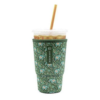 Java Sok Reusable Iced Coffee Cup Insulator Sleeve for Cold Beverages ...