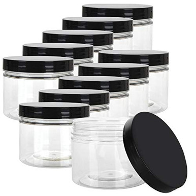 18 Pack Plastic Empty Slime Storage Containers 320ml Clear Storage ...