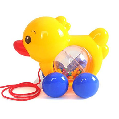 WILD COTTAGE Walk-A-Long Duck Toddler Plasticc Pull Toy Children Pull ...