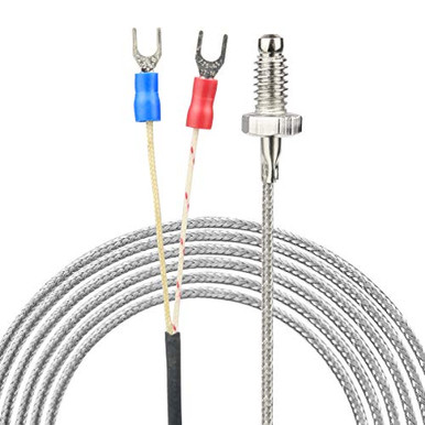 Temp Sensor Cable Xnrtop Thermocouple Temperature Sensor Cable 2M Cable 6 mm Thread Screw ...
