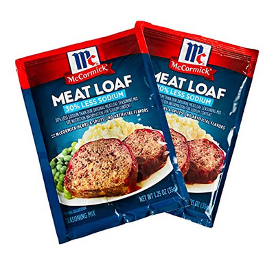 McCormick 30% Less Sodium Meat Loaf Seasoning Mix 1.25 Oz Envelope (Pack Of 20