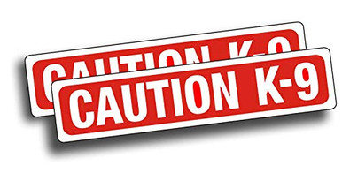 Supersigns Inc Caution Working K-9 Unit Stay Back Magnetic Sign – Fits Car, Truck, Van, SUV – Made In USA