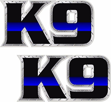 Vinyl Overlays 720 2 - Police K9 Decal Set 3inchx1.9inch K-9 Officer ...