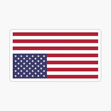 Upside Down American Flag Distress Signal Sticker - Sticker Graphic