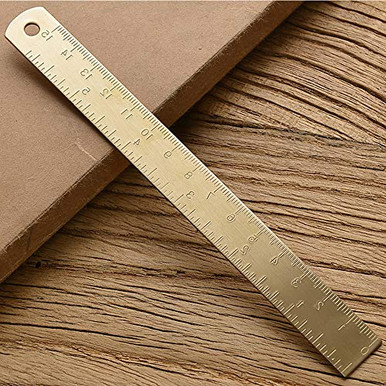 Stainless Steel Ruler, 8" Metal Rulers 1" Wide Inch Metric