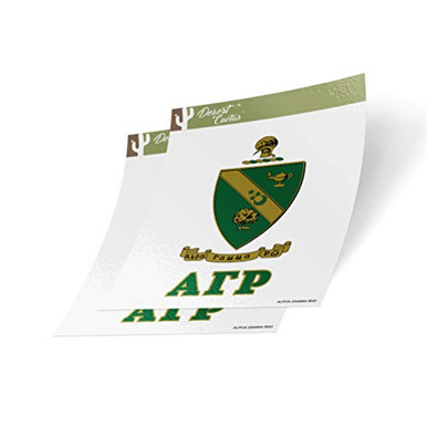Desert Cactus Alpha Gamma Rho Letter 2-Pack Decal Greek for Window ...