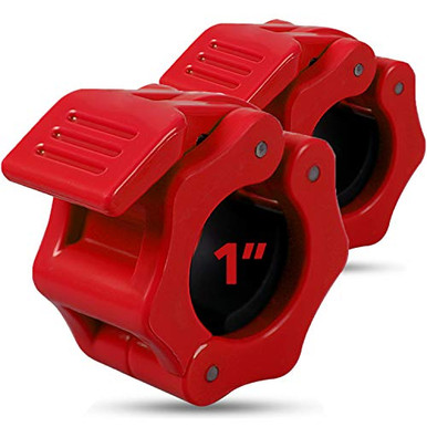 Quick-Release Safety Collars 1 inch, Set of 2- RED By Day 1 Fitness ...