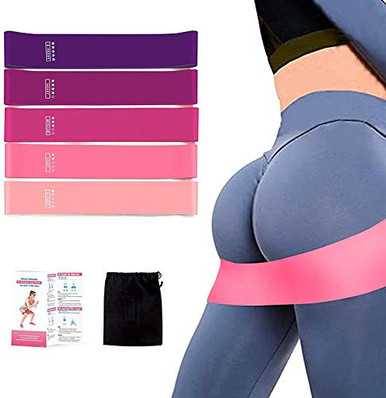 KWOK CHO Resistance Loop Exercise Bands with Instruction Guide and ...