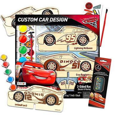 Disney Pixar Cars Wood Model Kit ~ Lightning McQueen Wooden Craft ...