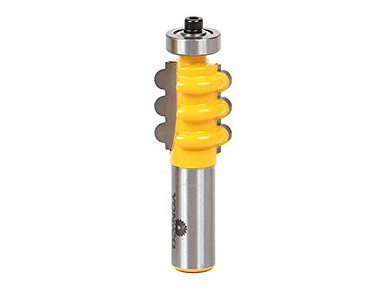 Fresa De Router Yonico 16161 – Triple Flauta Para Columnas Y Molduras, Vástago De 1/2 Pulgada
