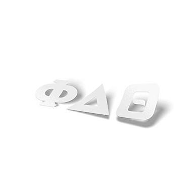 Phi Delta Theta Fraternity White Letter Sticker Decal Greek 2 Inches ...