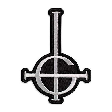 Ghost BC Aufnäher Grucifix Cross - Bestickter Patch Für Heavy Metal Fans
