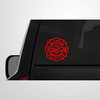 Custom Decal Fire Dept Stickers Car Decal Window Decal Vinyl Decal Die ...