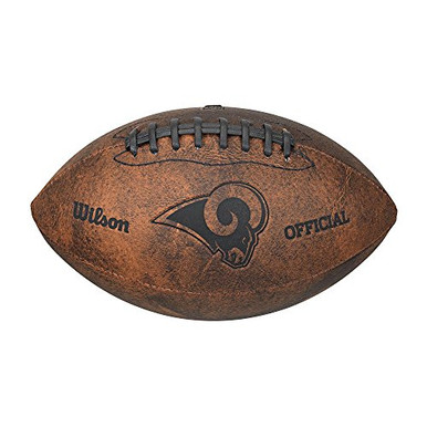 Wilson NFL Los Angeles Rams Throwback 9 inch Composite Leather Football ...