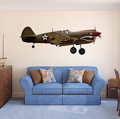 Aircraft Wall Decal WWII Military Airplane Wall Art World War Graphic ...