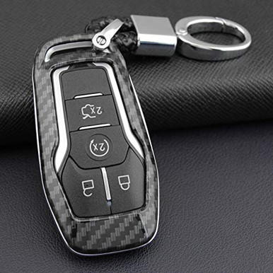 ABS Smart keyless Entry Remote Key Fob Carbon Fibre Car Key Shell For ...