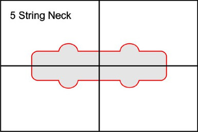 Pickup Routing Template- 5 String J-Bass Neck - Warehousesoverstock