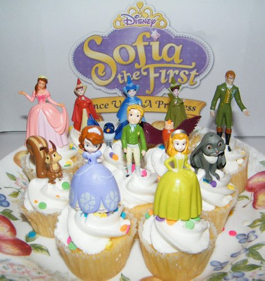 Disney Princess Sofia the First Cake Toppers / Cupcake Party Favor ...