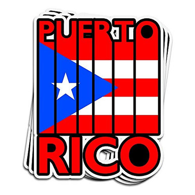 3 PCs Stickers Puerto Rico Vintage Puerto Rican Flag Travel 3x4 Inch ...