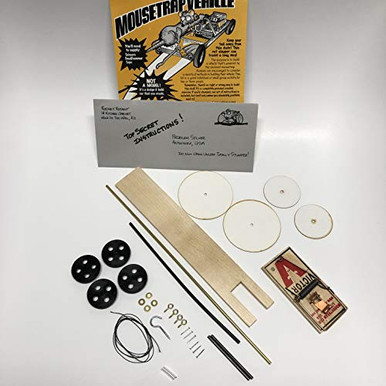 Mousetrap Vehicle Car Kit - Project Kit for Building a Mousetrap Car ...