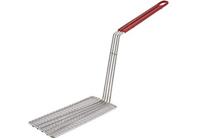 Tiger Chef Stainless Steel Fry Basket Press with 12 Inch Plastic Handle ...