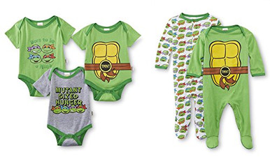 Nickelodeon Teenage Mutant Ninja Turtles 5 Pack Bodysuits and Coveralls ...