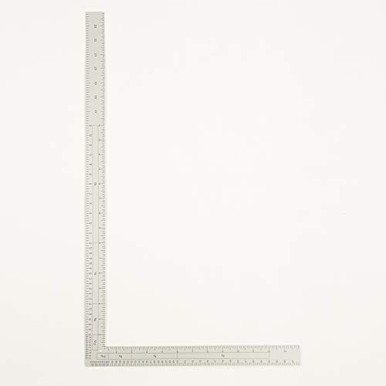 DIHAN 5324A 12inch 24inch Inch Two Sided L-Square Metal Measuring Solid ...