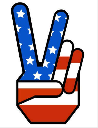 1960_s Peace Sign Vintage Style Vinyl Decal Hippie Rat Rod Racing ...