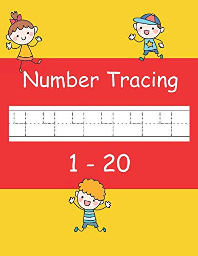 Number Tracing 1 - 20 Trace numbers book for preschoolers and kids ages ...