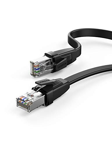 UGREEN Ethernet Cable Cat 8 Flat Cat8 RJ45 Network LAN Cord 6FT ...