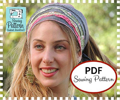 How To Sew your Wrap Headband PATTERN EMAIL DIGITAL DOWNLOAD Sewing ...